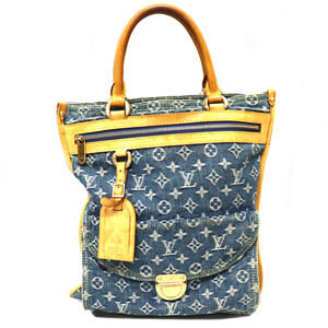 Louis Vuitton Flat Shopper Monogram Denim Tote Bag